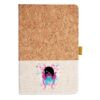 Cork And Heathered Fabric Hardcover Journal 5.5" X 8.25" Thumbnail