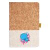 Cork And Heathered Fabric Hardcover Journal 5.5" X 8.25" Thumbnail