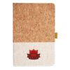 Cork And Heathered Fabric Hardcover Journal 5.5" X 8.25" Thumbnail
