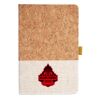 Cork And Heathered Fabric Hardcover Journal 5.5" X 8.25" Thumbnail