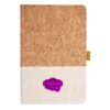 Cork And Heathered Fabric Hardcover Journal 5.5" X 8.25" Thumbnail