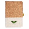 Cork And Heathered Fabric Hardcover Journal 5.5" X 8.25" Thumbnail