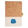 Cork And Heathered Fabric Hardcover Journal 5.5" X 8.25" Thumbnail