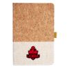 Cork And Heathered Fabric Hardcover Journal 5.5" X 8.25" Thumbnail