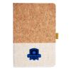 Cork And Heathered Fabric Hardcover Journal 5.5" X 8.25" Thumbnail