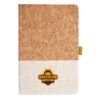 Cork And Heathered Fabric Hardcover Journal 5.5" X 8.25" Thumbnail