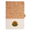 Cork And Heathered Fabric Hardcover Journal 5.5" X 8.25" Thumbnail