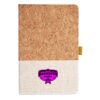 Cork And Heathered Fabric Hardcover Journal 5.5" X 8.25" Thumbnail