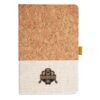 Cork And Heathered Fabric Hardcover Journal 5.5" X 8.25" Thumbnail