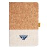 Cork And Heathered Fabric Hardcover Journal 5.5" X 8.25" Thumbnail