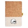 Cork And Heathered Fabric Hardcover Journal 5.5" X 8.25" Thumbnail