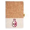 Cork And Heathered Fabric Hardcover Journal 5.5" X 8.25" Thumbnail