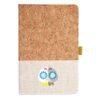 Cork And Heathered Fabric Hardcover Journal 5.5" X 8.25" Thumbnail