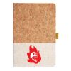 Cork And Heathered Fabric Hardcover Journal 5.5" X 8.25" Thumbnail