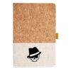 Cork And Heathered Fabric Hardcover Journal 5.5" X 8.25" Thumbnail