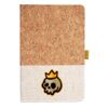 Cork And Heathered Fabric Hardcover Journal 5.5" X 8.25" Thumbnail