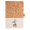 Cork And Heathered Fabric Hardcover Journal 5.5" X 8.25" Thumbnail