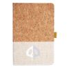 Cork And Heathered Fabric Hardcover Journal 5.5" X 8.25" Thumbnail