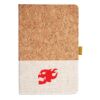Cork And Heathered Fabric Hardcover Journal 5.5" X 8.25" Thumbnail