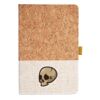 Cork And Heathered Fabric Hardcover Journal 5.5" X 8.25" Thumbnail