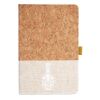 Cork And Heathered Fabric Hardcover Journal 5.5" X 8.25" Thumbnail