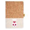 Cork And Heathered Fabric Hardcover Journal 5.5" X 8.25" Thumbnail
