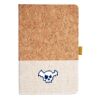 Cork And Heathered Fabric Hardcover Journal 5.5" X 8.25" Thumbnail
