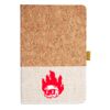 Cork And Heathered Fabric Hardcover Journal 5.5" X 8.25" Thumbnail