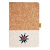 Cork And Heathered Fabric Hardcover Journal 5.5" X 8.25" Thumbnail