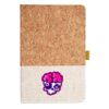 Cork And Heathered Fabric Hardcover Journal 5.5" X 8.25" Thumbnail