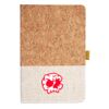 Cork And Heathered Fabric Hardcover Journal 5.5" X 8.25" Thumbnail