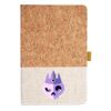 Cork And Heathered Fabric Hardcover Journal 5.5" X 8.25" Thumbnail