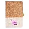 Cork And Heathered Fabric Hardcover Journal 5.5" X 8.25" Thumbnail