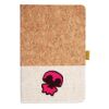 Cork And Heathered Fabric Hardcover Journal 5.5" X 8.25" Thumbnail