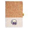 Cork And Heathered Fabric Hardcover Journal 5.5" X 8.25" Thumbnail
