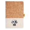 Cork And Heathered Fabric Hardcover Journal 5.5" X 8.25" Thumbnail