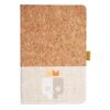 Cork And Heathered Fabric Hardcover Journal 5.5" X 8.25" Thumbnail