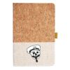 Cork And Heathered Fabric Hardcover Journal 5.5" X 8.25" Thumbnail