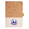 Cork And Heathered Fabric Hardcover Journal 5.5" X 8.25" Thumbnail