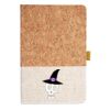 Cork And Heathered Fabric Hardcover Journal 5.5" X 8.25" Thumbnail