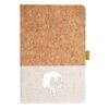 Cork And Heathered Fabric Hardcover Journal 5.5" X 8.25" Thumbnail