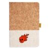 Cork And Heathered Fabric Hardcover Journal 5.5" X 8.25" Thumbnail