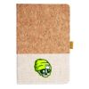 Cork And Heathered Fabric Hardcover Journal 5.5" X 8.25" Thumbnail