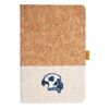 Cork And Heathered Fabric Hardcover Journal 5.5" X 8.25" Thumbnail