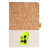 Cork And Heathered Fabric Hardcover Journal 5.5" X 8.25" Thumbnail