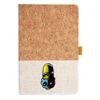 Cork And Heathered Fabric Hardcover Journal 5.5" X 8.25" Thumbnail