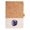 Cork And Heathered Fabric Hardcover Journal 5.5" X 8.25" Thumbnail