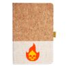 Cork And Heathered Fabric Hardcover Journal 5.5" X 8.25" Thumbnail