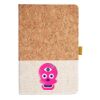 Cork And Heathered Fabric Hardcover Journal 5.5" X 8.25" Thumbnail