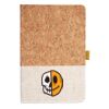Cork And Heathered Fabric Hardcover Journal 5.5" X 8.25" Thumbnail